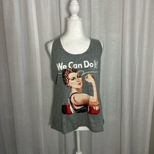 District Gray Women's Tank Top with Iconic Graphic